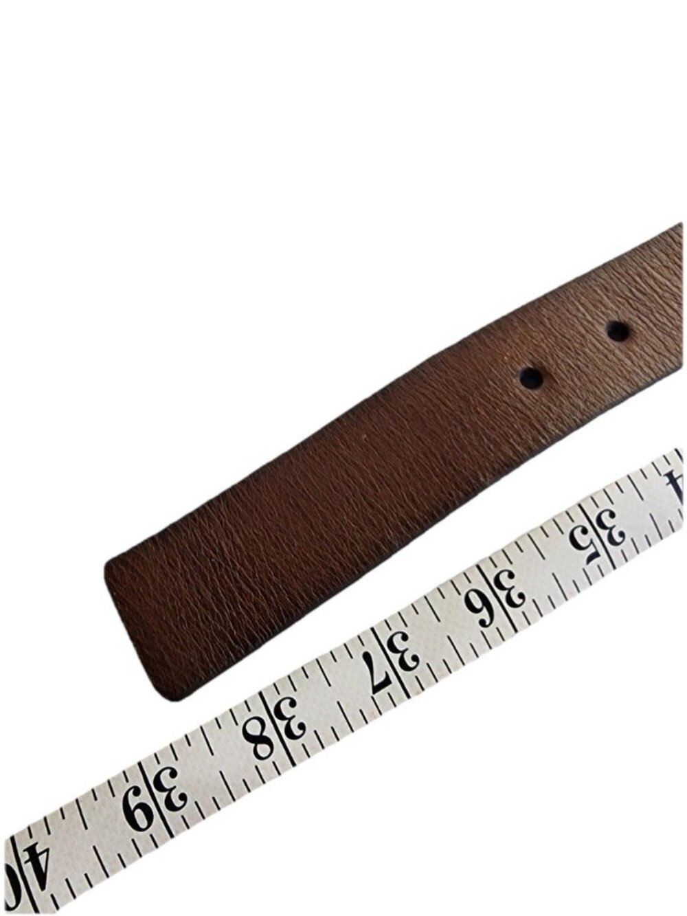 TreVero Women’s Brown Leather Size Small Gold Studded Belt Measures 38 Inches - Picture 6 of 6